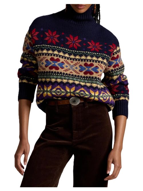 Maglione Fair Isle a collo alto Polo Ralph Lauren | 211-B17773-001NAVY MULTI